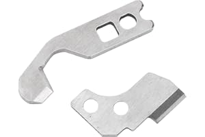Steel Serger Blades, Upper and Bottom Knife Set for 204D, 504D, 634D Sewing Machine with Smoother Cutting Experience, Suitabl