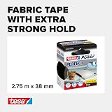 tesa UK Extra Power Multi-Purpose Cloth Tape 2.75 m x 38 mm Black view 3