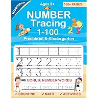 Number Tracing book for Preschoolers: Preschool Numbers Tracing Math Practice Workbook: Math Activity Book for Pre K, Kinderg