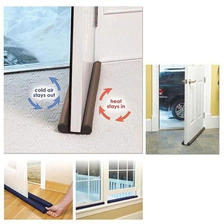 Keptei Keine kalte Luft - Zugluftstopper für Türen 80 cm Dichtungsspalt Lücke Blocker Doppeltür Fenster Zugluftstopper