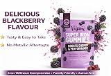 Vegums Super Iron Gummies - Vegan Iron Supplement - BlackBerry Flavor view 5