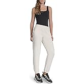 DKNY Womens Smocked Waistband Jogger Sweatpant