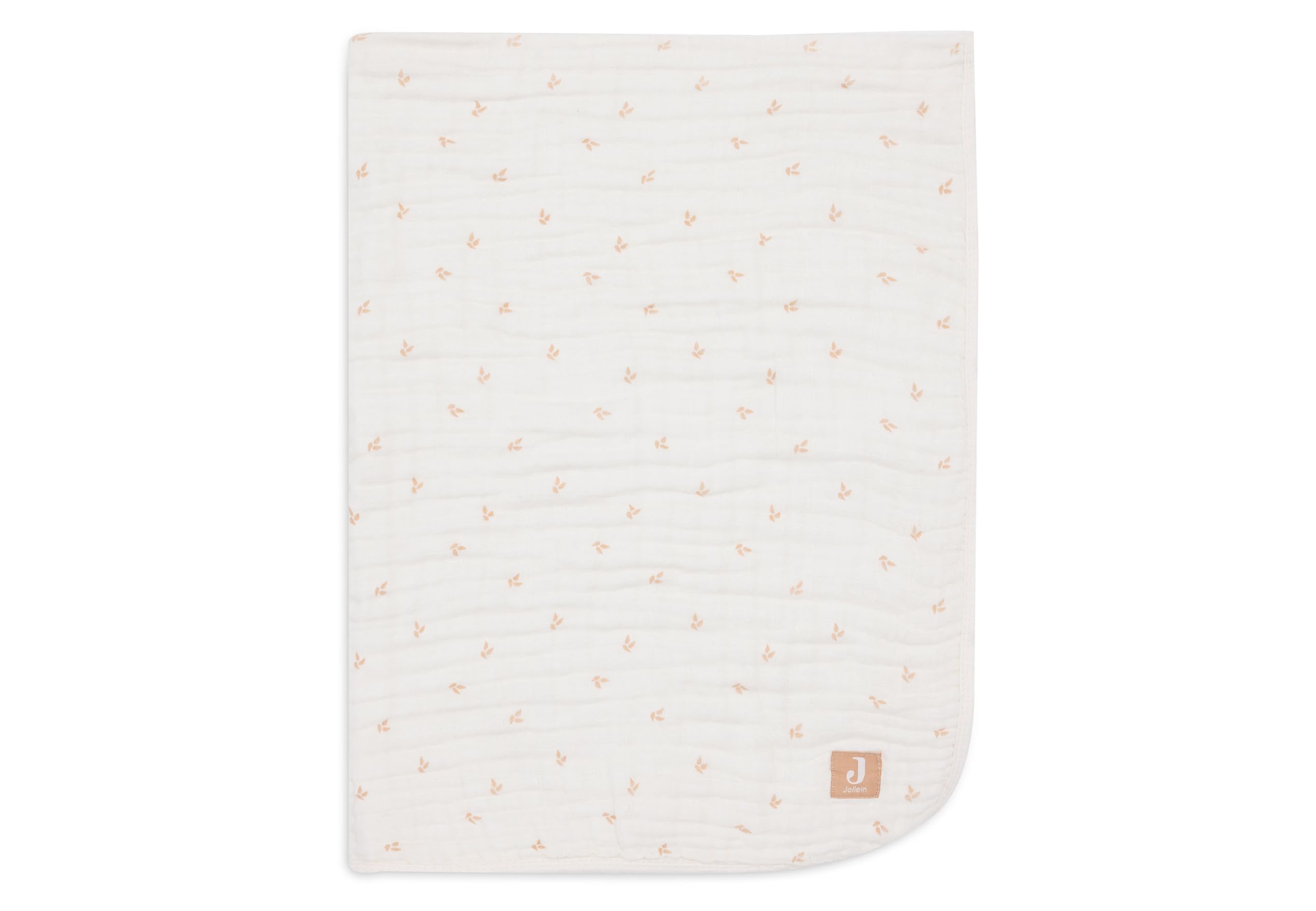 Jollein Harvest Moonstone Baby Blanket, 75 x 100 cm, 100% Cotton, For Baby Cot, Muslin Blanket, 0.5 TOG, Oeko-Tex Certified