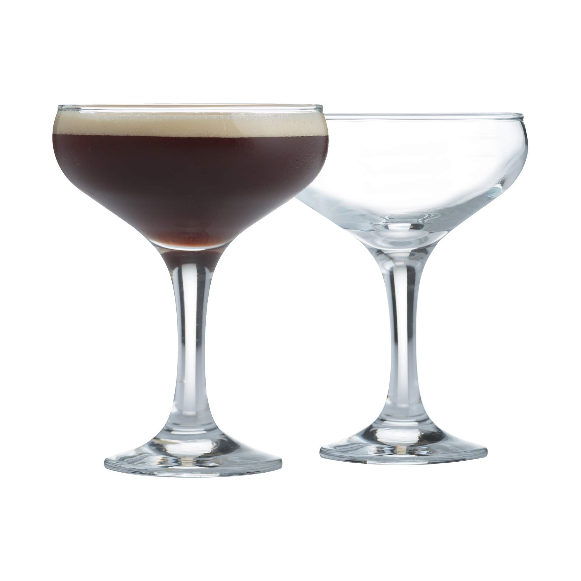 Ravenhead 41.623 Entertain Set of 2 Cocktail Saucer Glasses, 22 x 11 x 14 cm, Brown