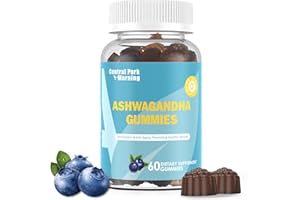 Central Park Morning Ashwagandha Gummies, Organic Ashwagandha Root Extract Supplement for Women & Men