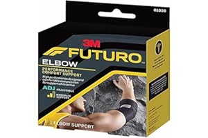 FUTURO Performance Comfort Elbow Support, Moderate Support Design Offers Customizable Levels of Compression and Support, Adjustable