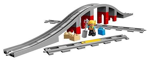 LEGO DUPLO Town Train Bridge and Tracks 10872 Toy Set for Kids