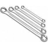 YKFLEXT E Torx Wrench Set, Double Box End Torx Wrenches, E6-E24 (E6xE8, E10xE12, E14xE18,E20xE24) Professional Automotive &amp; Mechanical Repair (Normal)