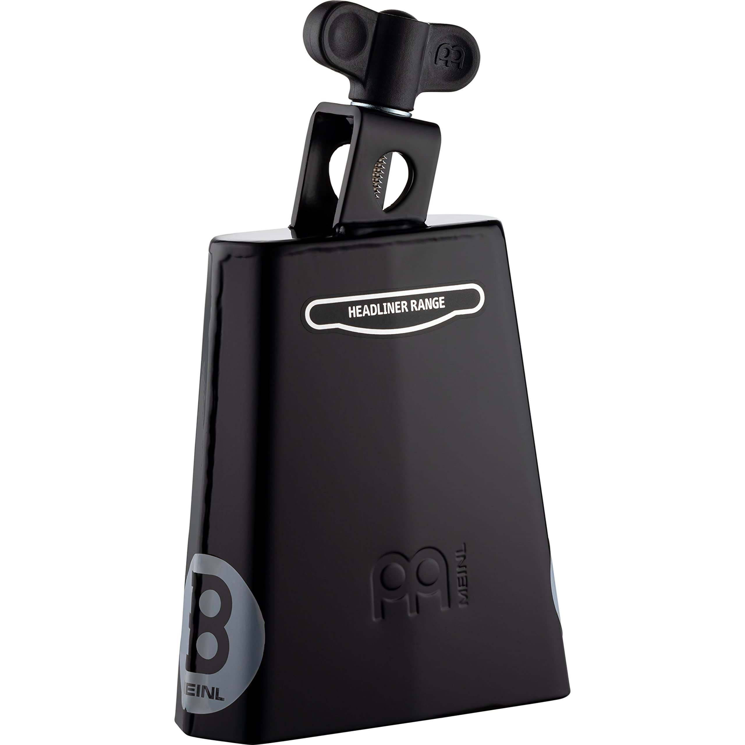Meinl Percussion Headliner ChaCha Cowbell - Small Idiophone - Length 5 Inches - Mountable - Powder-Coated Steel, Black (HCO4BK)