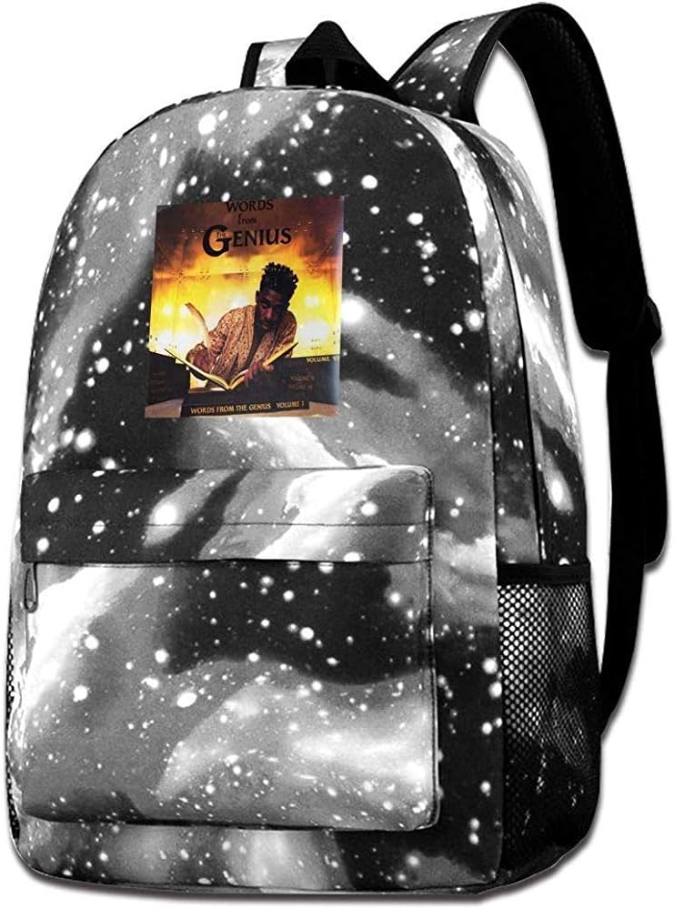 Buon Natale Genius.Zaino Parole Gza Di The Genius Zaini Per Adulti Accattivanti Per La Corsa Di Arrampicata Di Viaggio Amazon It Valigeria