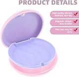 TIESOME Retainer Case Magnetic Closure Pink Slim Braces Tray Case view 3