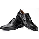 JITAI Mens Oxford Shoes Mens Casual Dress Shoes Lace Up Fashion Shoes Formal