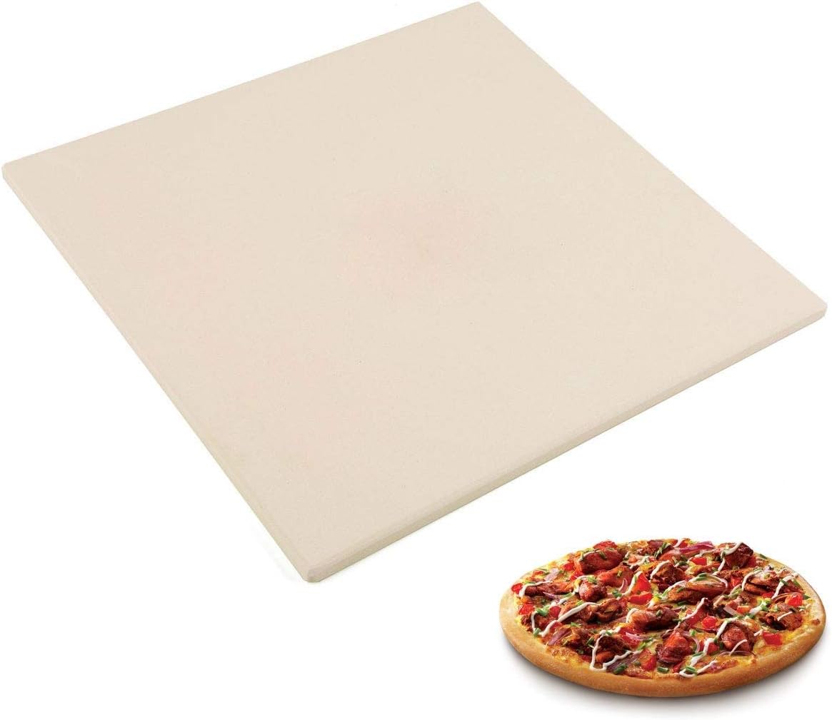 Delete Pizza Stone For Oven | Rectangular Cordierite Grilling Stone Bread Baking Stone For Grill, Toaster Oven, 10” X 10.4”