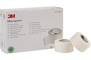 3M™ Micropore™ Surgical Tape 1530-1, 1 IN x 10 YD (2,5cm x 9,1m), 12 Rolls/Carton