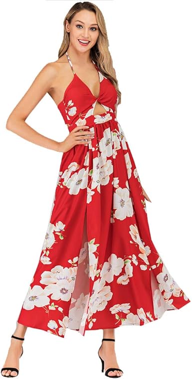 amazon ladies red dresses