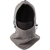 LOKZEER Balaclava Ski Mask: Thermal Windproof Polar Fleece Hood, Adjustable & Convertible Winter Face Mask for Men Women