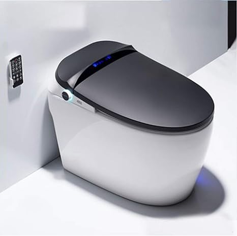 Amazon Co Jp 電子トイレ 温度制御された洗浄機能を備えたワンピースの高度なスマートシート 空にして掃除が簡単な空気乾燥機 黒 680 410 510mm ホーム キッチン