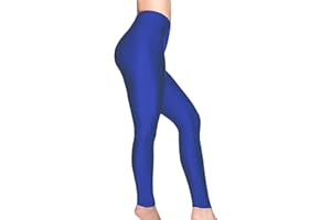 Romastory Women's Stretched Shiny Sports Leggings Mid-Waist Elastic Pants Shining Leggings Tights