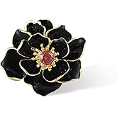 Santuzza 925 Sterling Silver Handmade Enamel Flower Pendant for Women
