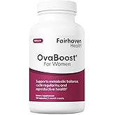 Fairhaven Health Ovaboost Fertility Supplements for Women | Conception for Her Support Ovulation & Egg Quality with Myo-Inositol & Folate | Prenatal Vitamin Natural Fertility Support | 120 Capsules