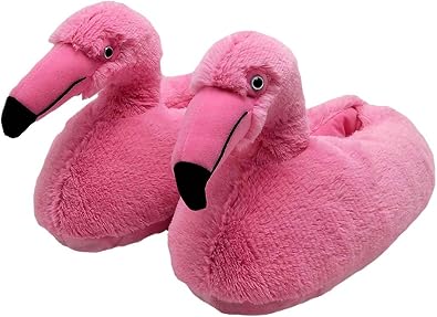 Amazon.com: Flamingo Zapatillas peludo de felpa zapatillas de animales casa  interior botas Zapatillas para mujeres, adolescentes, Rosado, talla única :  Shoes