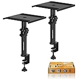 Vondynote Set of 2 Desktop Clamp Speaker Stands