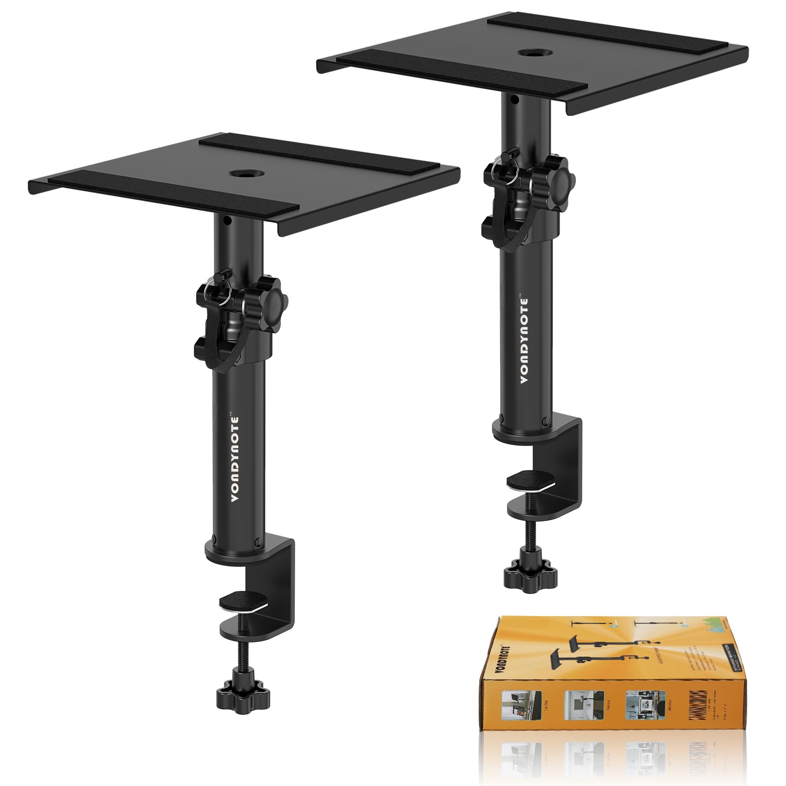 Photo 1 of Vondynote Set of 2 Desktop Clamp Speaker Stands Short Studio Monitor Stands Height Adjustable