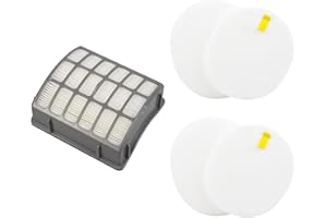 CPAI Replacement Filter for Shark NV60 NV70 NV70 26 NV71 NV80 NVC80C NV80 26 NV90 NV95 UV420 NV90 26 Navigator Professional Upright Vacuum, Parts # XFF80 XHF80