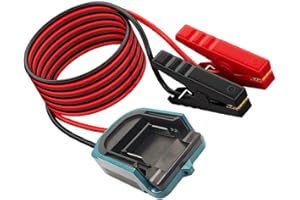 Floweringbeter 12V Battery Charger Cable Adapter For Ma-Kita 12V Systems, 12AWG High-Conductivity Wire, 5-Foot Length Car Bat