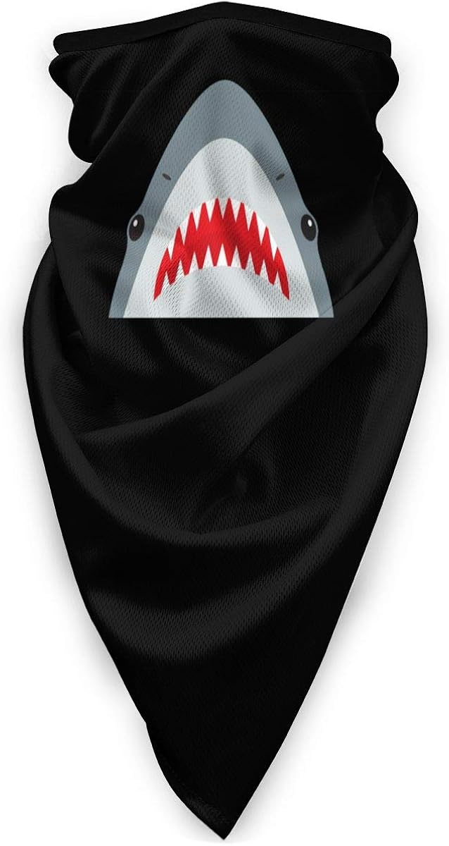 Headband Banbana, Shark with Open Mouth and Sharp Teeth Multifunctional Wrap Magic Motorcycle Headwear Outdoor Sport Half Face Mask Neck Cover