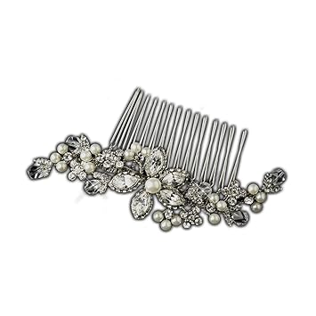 Amazon Com Antique Pearl Swarovski Crystal Rhinestone Wedding