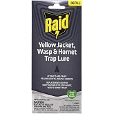 Raid Reusable Yellow Jacket, Hornet &amp; Wasp Trap Refill, 1 Pack, Water-Activated Lure for Raid Hanging Jar Traps, Insecticide-Free, Food-Based Attractant, Easy to Use, Hang or Place Outdoors