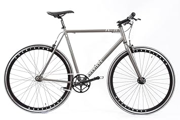 KHE Fixie Singlespeed FX20 57cm 2-Gang Sram Automatix matt satin grau 40mm hohe Felgen