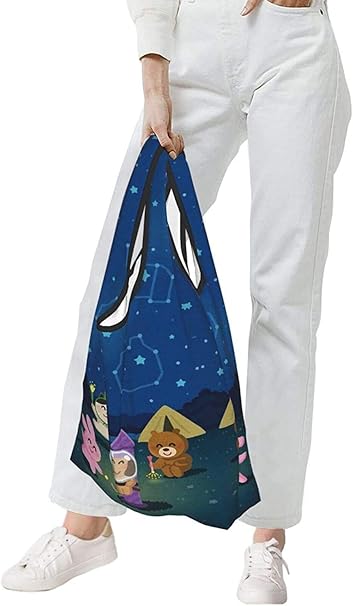 Amazon いらすとや エコバッグ 折りたたみ コンパクト ショッピングバッグ 買い物バッグ トート エコバッグ 買い物袋 大容量 防水 ポケットサイズ コンビニ用 アニメ キャラクター 人気 エコバッグ 買い物バッグ