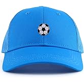 Armycrew Youth Kid's Soccer Ball Patch Youth 6 Panel Trucker Baseball Cap