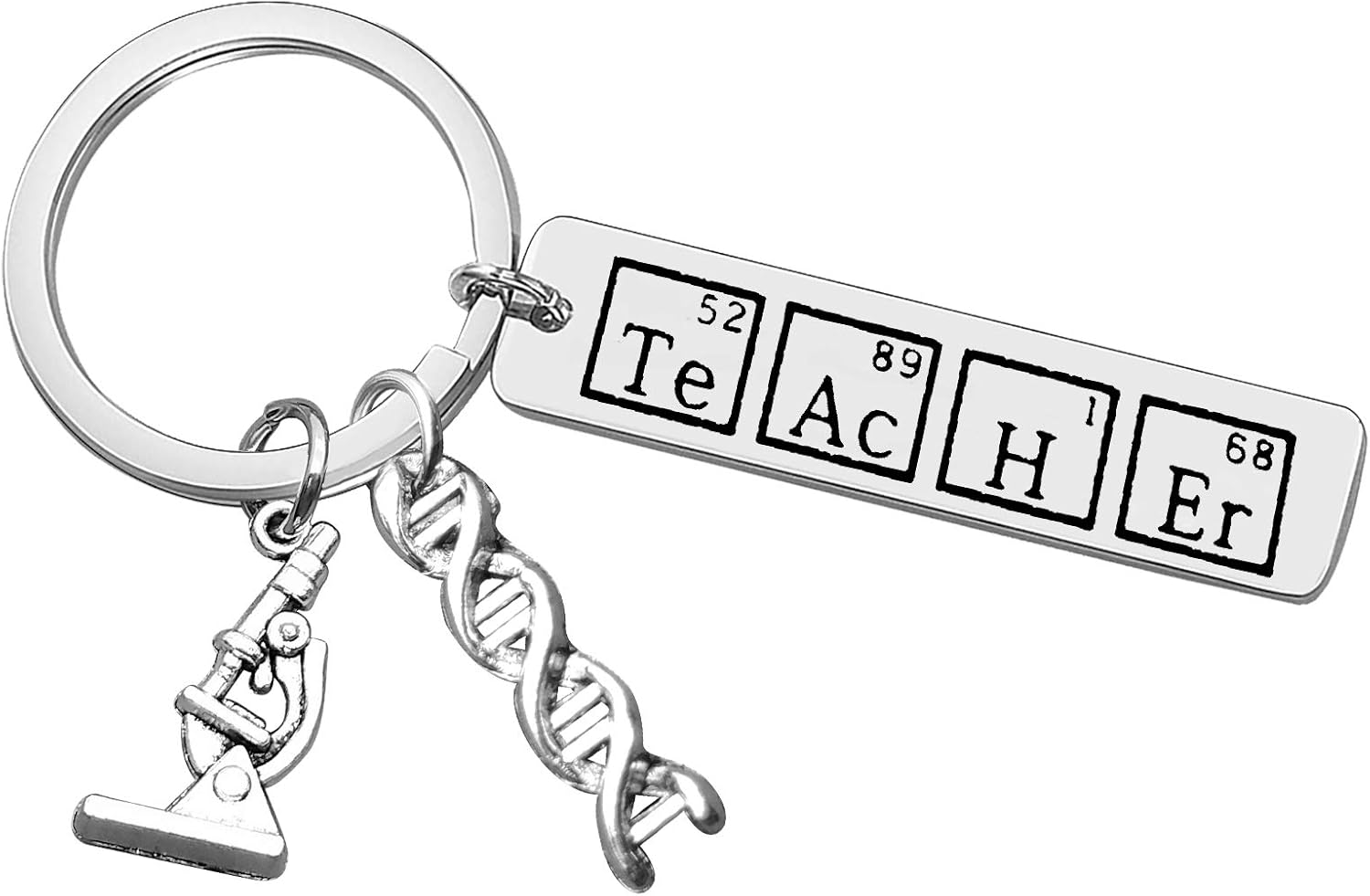 Vadaka Appreciation Gift Keyring Chemistry Teacher Keyring Science Teacher Present Thank You Gift Keychain Birthday Retirement Christmas Graduation Present for Chemistry