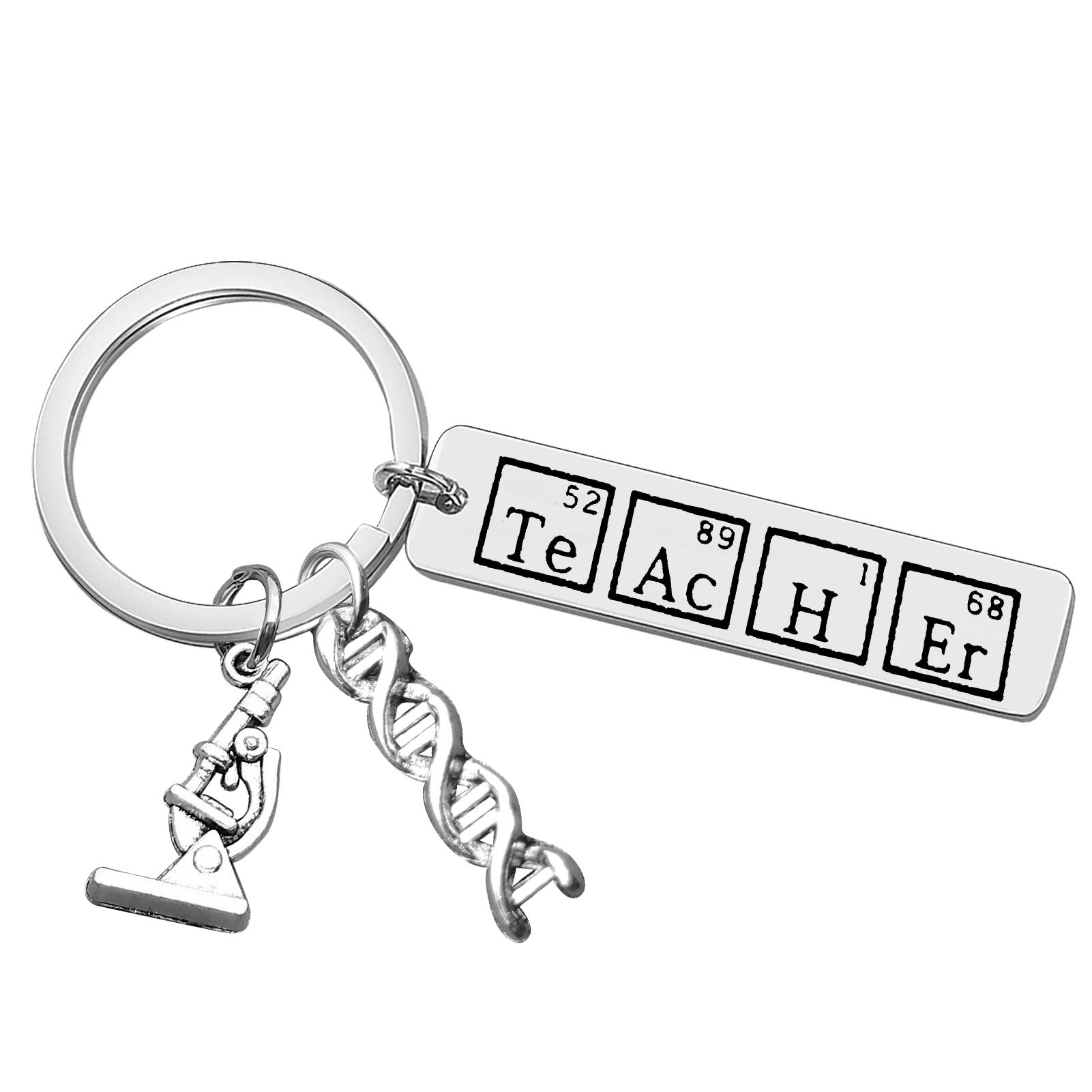 Vadaka Appreciation Gift Keyring Chemistry Teacher Keyring Science Teacher Present Thank You Gift Keychain Birthday Retirement Christmas Graduation Present for Chemistry