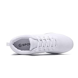 ZVC Cheer Shoes Girls White Cheerleading Shoes for