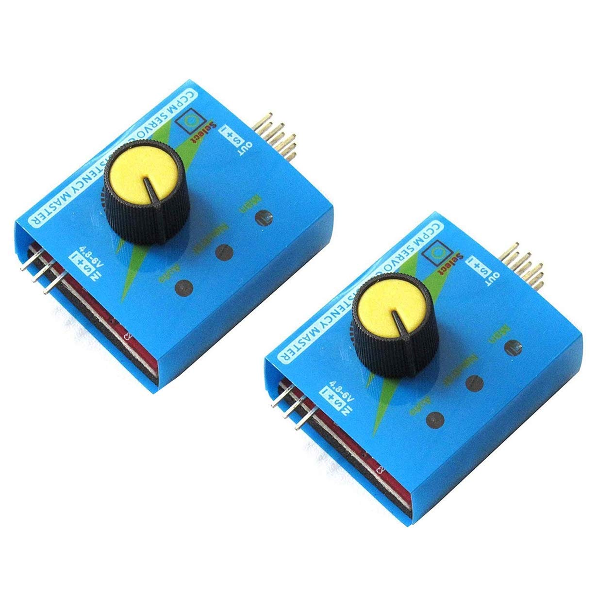 VIPMOON 2 Pack 3CH 4.8-6V Servo Tester CCPM Consistency Master Checker with Reverse Connection Protection, ECS Motor Tester Server Test Servo Centering Tool