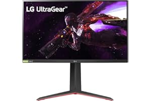 LG 27GP850-B Ultragear Gaming Monitor 27-Inch QHD (2560 x 1440) Nano IPS Display 1ms Response Time 165Hz Refresh Rate NVIDIA G-SYNC Compatible AMD FreeSync Premium Tilt/Height/Pivot Adjustable Stand