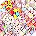 Phogary Children DIY Beads Set(500pcs), DIY Bracelets Necklaces Beads for Jewellery Making for Kids Bead Necklace Bracelet Making Kit As Beads Gift Kit for Girls