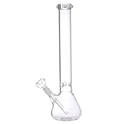 Metier Moksha 17 Inch Tall Clear Glass Waterpipe Ice Bong