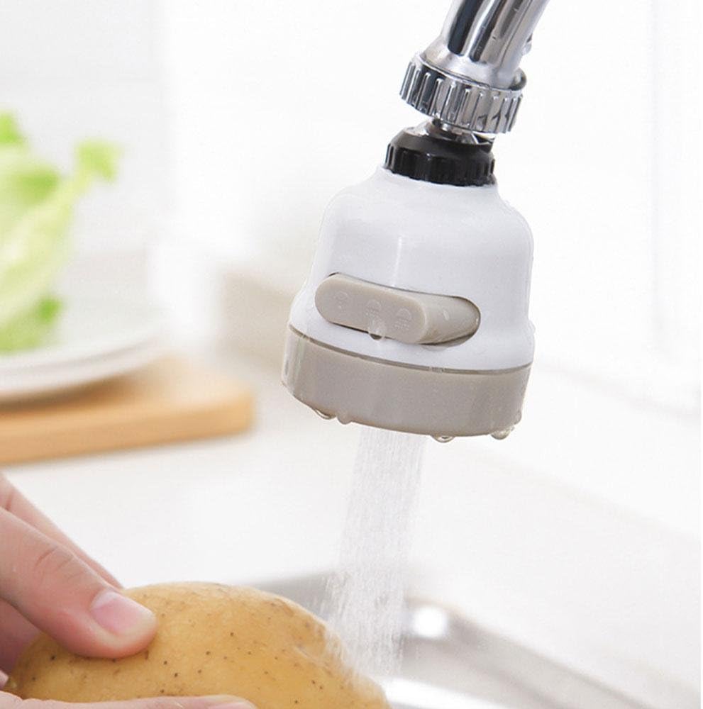 Faucet Booster Shower, Womdee 3 Gear Adjustable Anti Splash Tap Kitchen Filter 360 Degree Rotary Water Saving Faucet for Kitchen Washbasin