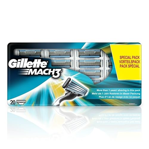 Gillette Mach 3 Razor Blades Pack of 20 Amazon.co.uk Health