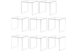 ihomecooker 8 Pack Clear Acrylic Riser Square Display Stand For Cupcakes, Arts and Crafts (6X6X6 INCH)