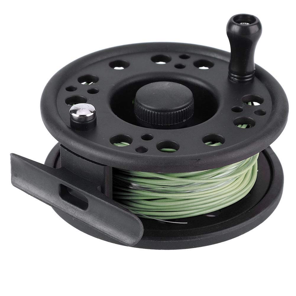 Bnineteenteam GLA 7/8 5/6 Fly Fishing Reel with Line Left/Right Hand & the required fishing lines (Apple_Green) Fishing Supplies