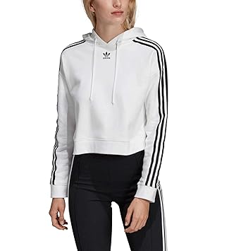 adidas Damen Cropped Hooded Sweatshirt