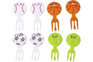Kids Food Picks | Small Cake Forks - Cartoon Fruit Toothpick for Cheese Cake Dessert Home School, Lunch Accessories