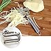 Bringsine Premium Ultra Sharp Stainless Steel Dual Julienne & Vegetable Peeler Slicer - Tool for Making Delicious Salads and Veggie Noodles Mother Wife Gift