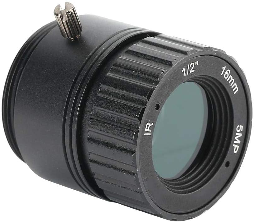 Tosuny Camera Lens, 16mm 5MP Fixed Lens, Support high-definition pixels